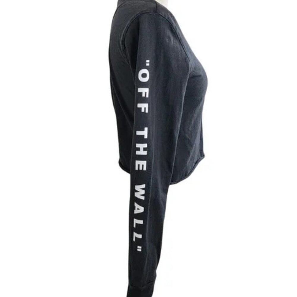 Vans Sweatshirt Medium Long Sleeve Cropped - Picture 2 of 8
